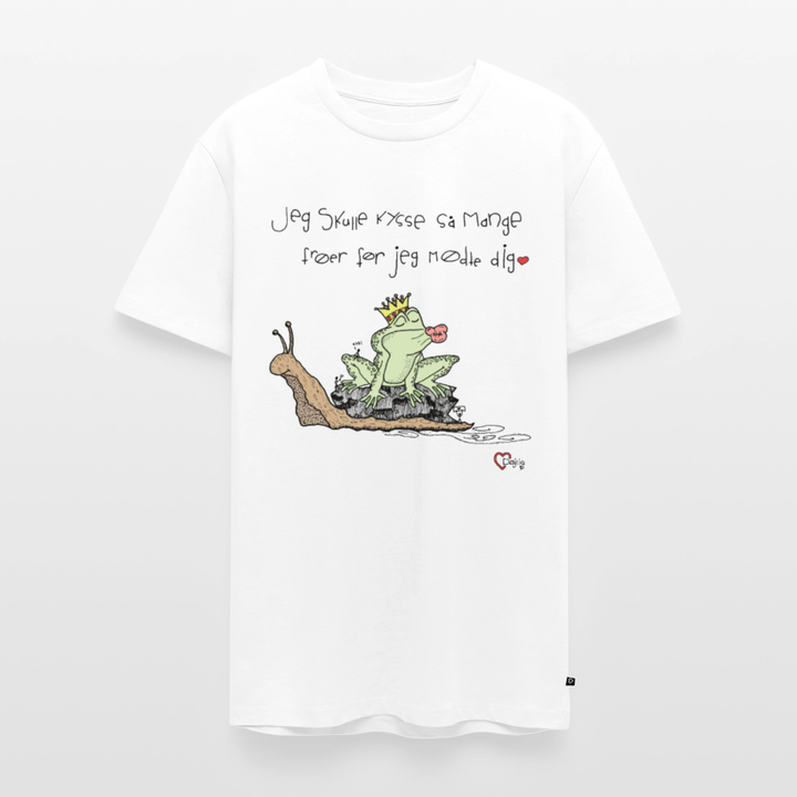 Kysse Frø Snegl - Eksklusiv Herre T-shirt - Herre premium T-shirt - hvid - Dajlig