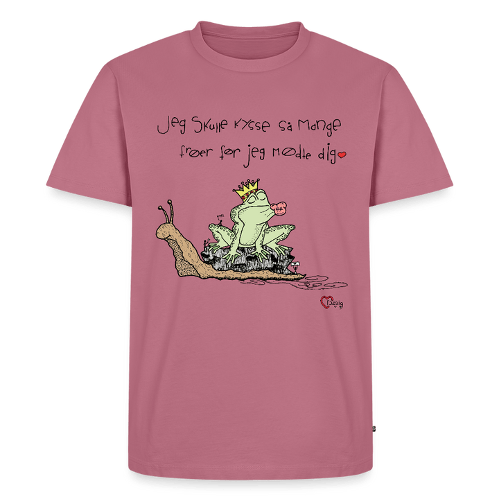 Kysse Frø Snegl - Eksklusiv Herre T-shirt - Herre premium T-shirt - mauve - Dajlig
