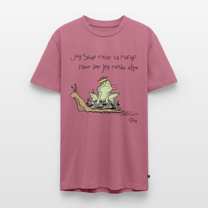 Kysse Frø Snegl - Eksklusiv Herre T-shirt - Herre premium T-shirt - mauve - Dajlig
