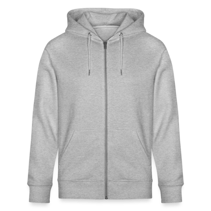 Kysse Frø Snegl - Kraftig Unisex Hættetrøje m. lynlås - Stanley/Stella økologisk unisex - hættejakke CULTIVATOR - lys grågrøn - Dajlig