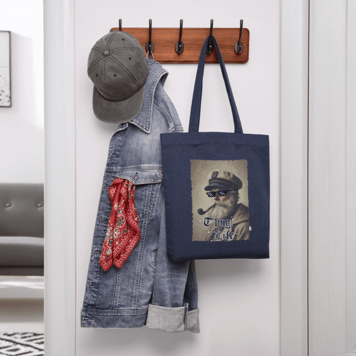Leif Lurendrejer - Kraftig mulepose i genbrugsstof - Stanley/Stella heavyweight recycled mulepose - melange blue - Dajlig