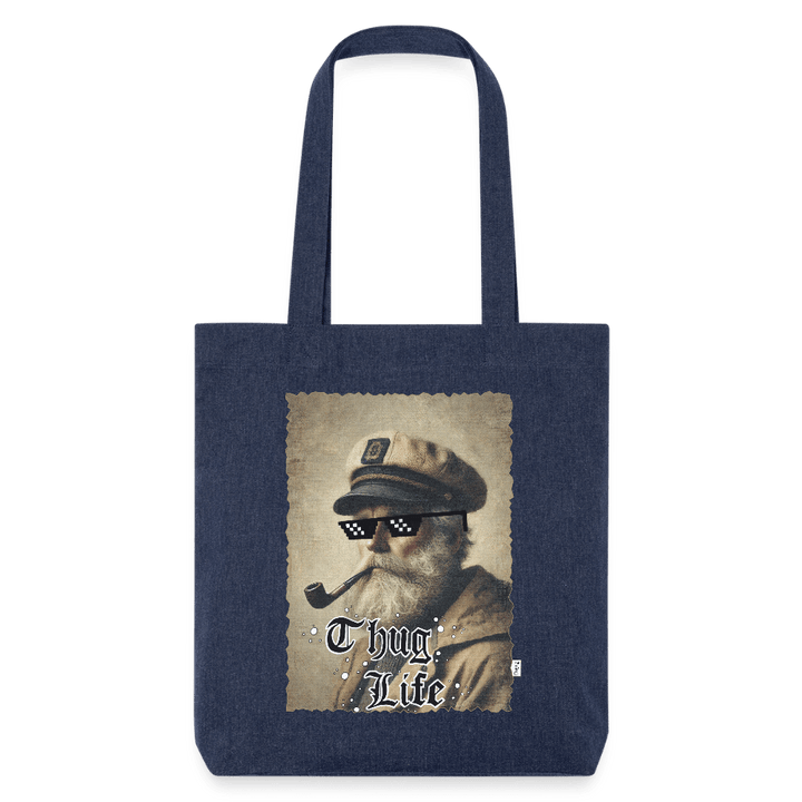 Leif Lurendrejer - Kraftig mulepose i genbrugsstof - Stanley/Stella heavyweight recycled mulepose - melange blue - Dajlig