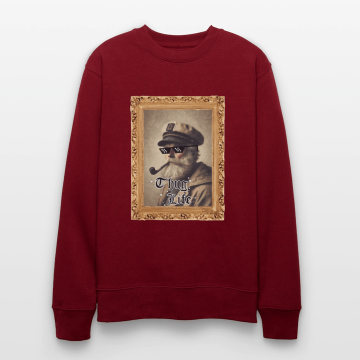 Leif Lurendrejer - Kraftig Unisex Sweatshirt - Stanley/Stella økologisk unisex - sweatshirt CHANGER - burgunder - rød - Dajlig