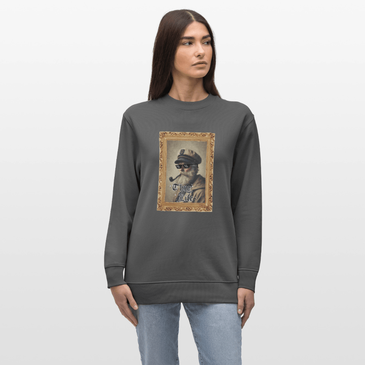 Leif Lurendrejer - Kraftig Unisex Sweatshirt - Stanley/Stella økologisk unisex - sweatshirt CHANGER - charcoal - Dajlig