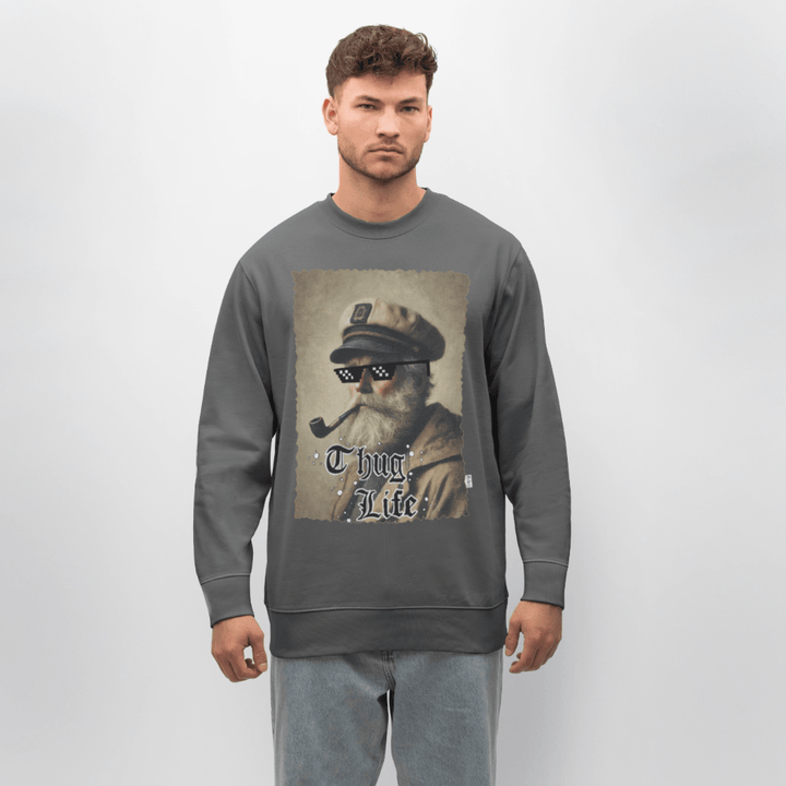 Leif Lurendrejer - Kraftig Unisex Sweatshirt - Stanley/Stella økologisk unisex - sweatshirt CHANGER - charcoal - Dajlig