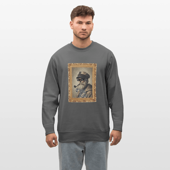 Leif Lurendrejer - Kraftig Unisex Sweatshirt - Stanley/Stella økologisk unisex - sweatshirt CHANGER - charcoal - Dajlig