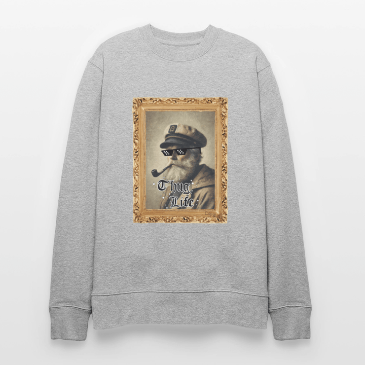 Leif Lurendrejer - Kraftig Unisex Sweatshirt - Stanley/Stella økologisk unisex - sweatshirt CHANGER - grå meleret - Dajlig