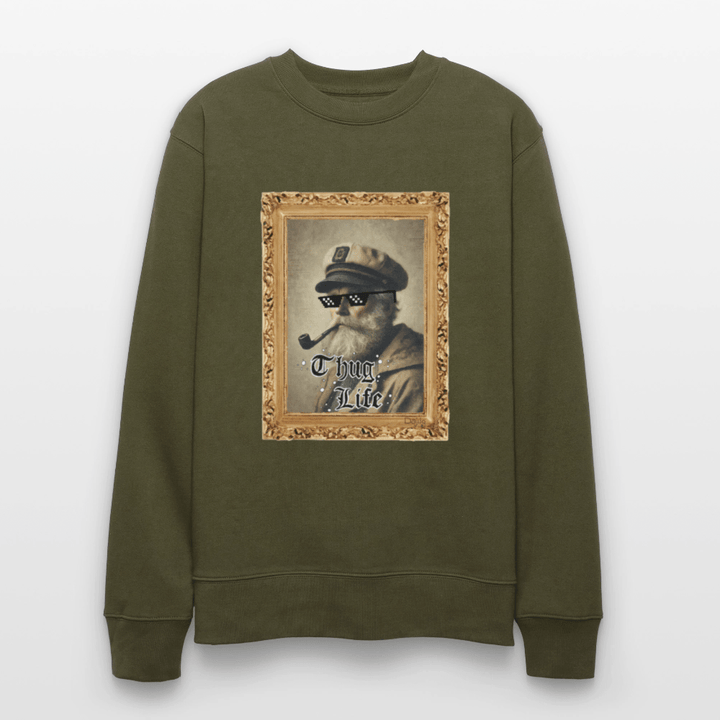 Leif Lurendrejer - Kraftig Unisex Sweatshirt - Stanley/Stella økologisk unisex - sweatshirt CHANGER - khaki - Dajlig