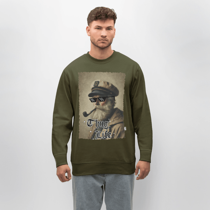 Leif Lurendrejer - Kraftig Unisex Sweatshirt - Stanley/Stella økologisk unisex - sweatshirt CHANGER - khaki - Dajlig