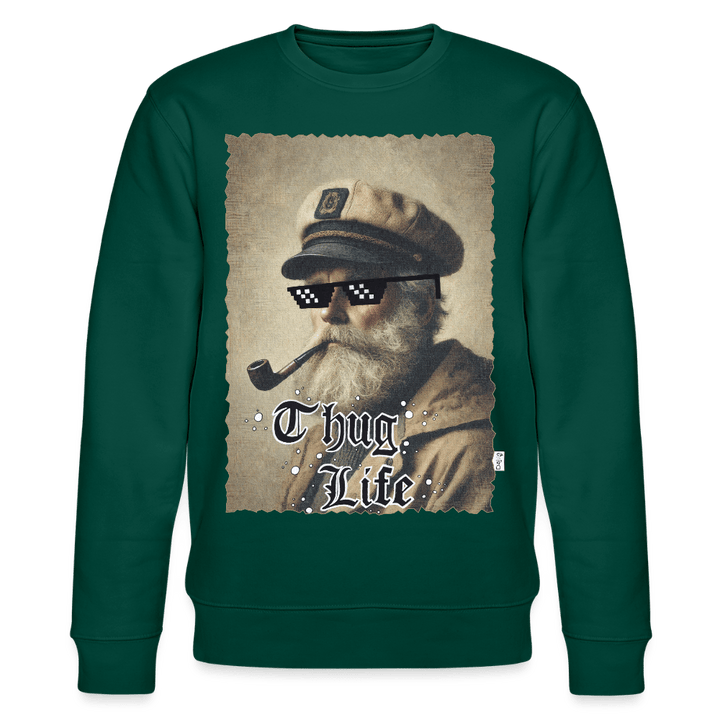 Leif Lurendrejer - Kraftig Unisex Sweatshirt - Stanley/Stella økologisk unisex - sweatshirt CHANGER - skovgrøn - Dajlig