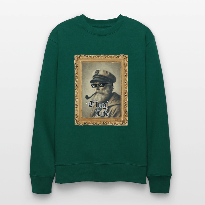 Leif Lurendrejer - Kraftig Unisex Sweatshirt - Stanley/Stella økologisk unisex - sweatshirt CHANGER - skovgrøn - Dajlig