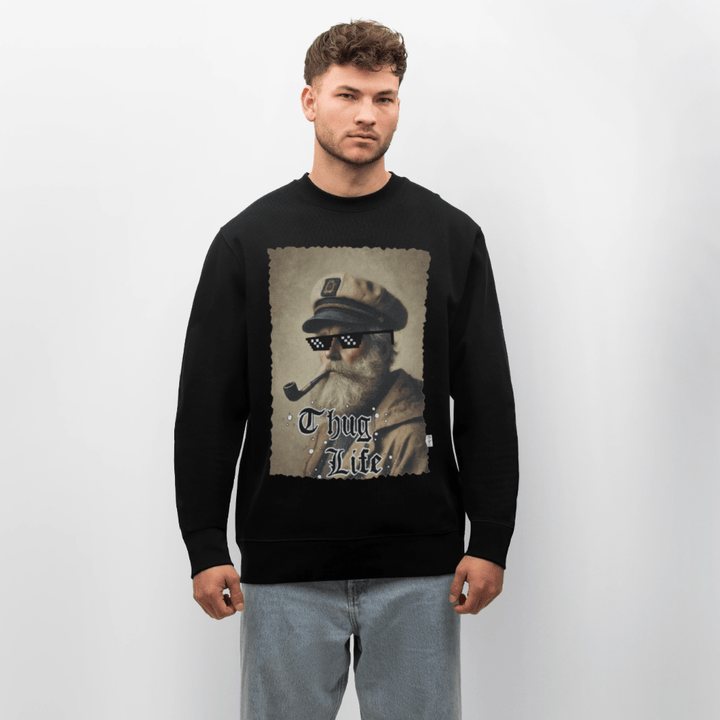Leif Lurendrejer - Kraftig Unisex Sweatshirt - Stanley/Stella økologisk unisex - sweatshirt CHANGER - sort - Dajlig