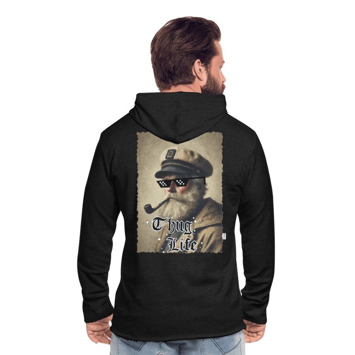Leif Lurendrejer - Let Unisex Hættetrøje - Let sweatshirt med hætte, unisex - charcoal - Dajlig