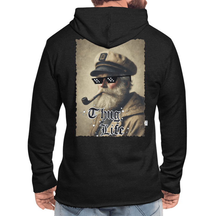 Leif Lurendrejer - Let Unisex Hættetrøje - Let sweatshirt med hætte, unisex - charcoal - Dajlig