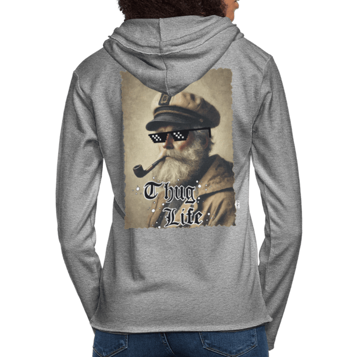 Leif Lurendrejer - Let Unisex Hættetrøje - Let sweatshirt med hætte, unisex - grå meleret - Dajlig