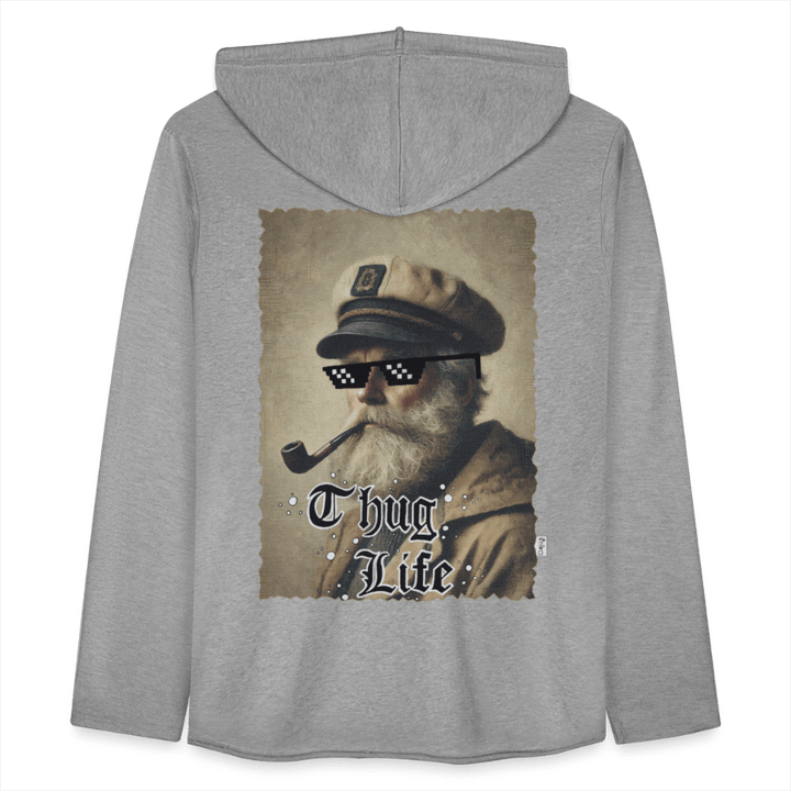 Leif Lurendrejer - Let Unisex Hættetrøje - Let sweatshirt med hætte, unisex - grå meleret - Dajlig