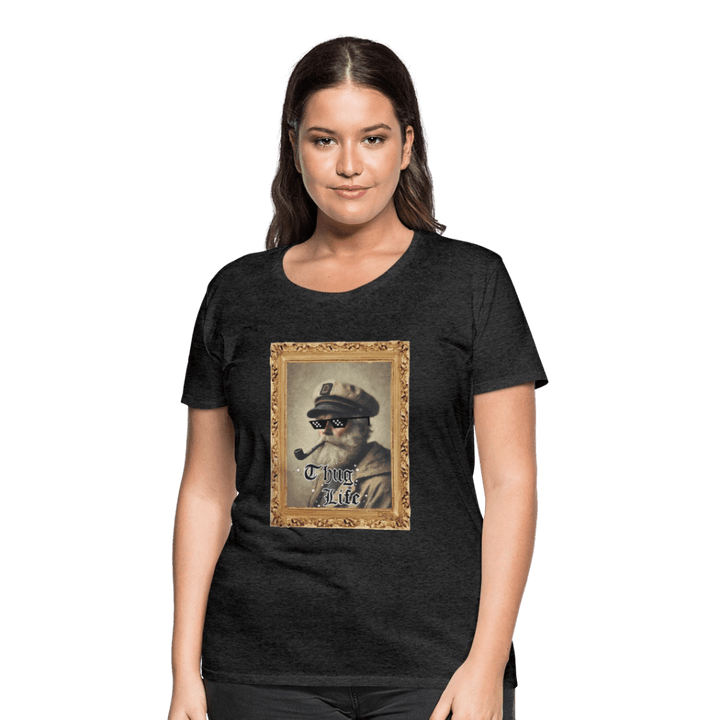 Leif Lurendrejer - Premium Dame T-shirt - Dame premium T-shirt - charcoal - Dajlig.dk