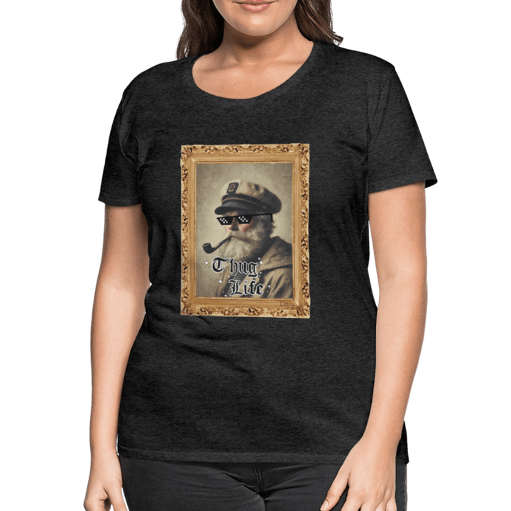 Leif Lurendrejer - Premium Dame T-shirt - Dame premium T-shirt - charcoal - Dajlig.dk