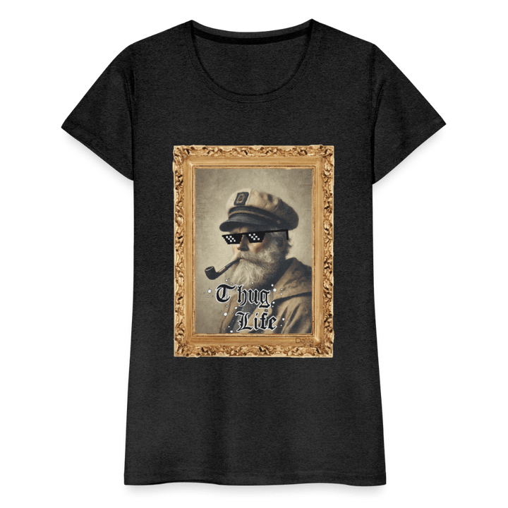 Leif Lurendrejer - Premium Dame T-shirt - Dame premium T-shirt - charcoal - Dajlig.dk