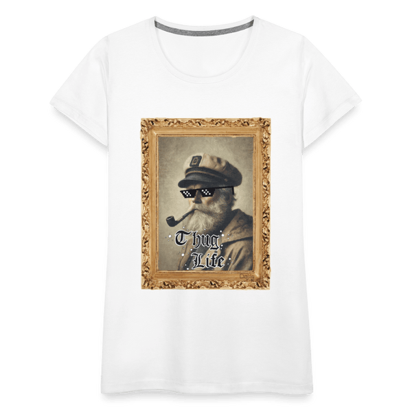 Leif Lurendrejer - Premium Dame T-shirt - Dame premium T-shirt - hvid - Dajlig.dk