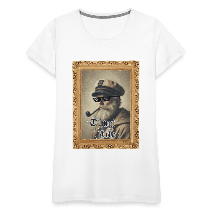 Leif Lurendrejer - Premium Dame T-shirt - Dame premium T-shirt - hvid - Dajlig.dk