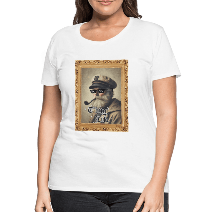 Leif Lurendrejer - Premium Dame T-shirt - Dame premium T-shirt - marineblå - Dajlig.dk