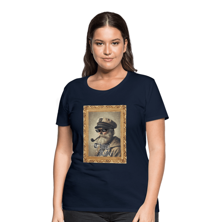 Leif Lurendrejer - Premium Dame T-shirt - Dame premium T-shirt - marineblå - Dajlig.dk