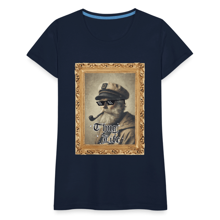 Leif Lurendrejer - Premium Dame T-shirt - Dame premium T-shirt - marineblå - Dajlig.dk