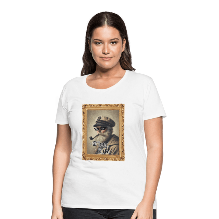 Leif Lurendrejer - Premium Dame T-shirt - Dame premium T-shirt - marineblå - Dajlig.dk