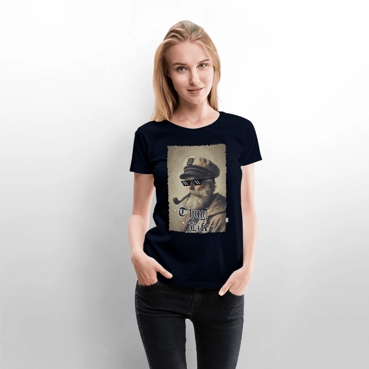 Leif Lurendrejer - Premium Dame T-shirt - Dame premium T-shirt - navy - Dajlig