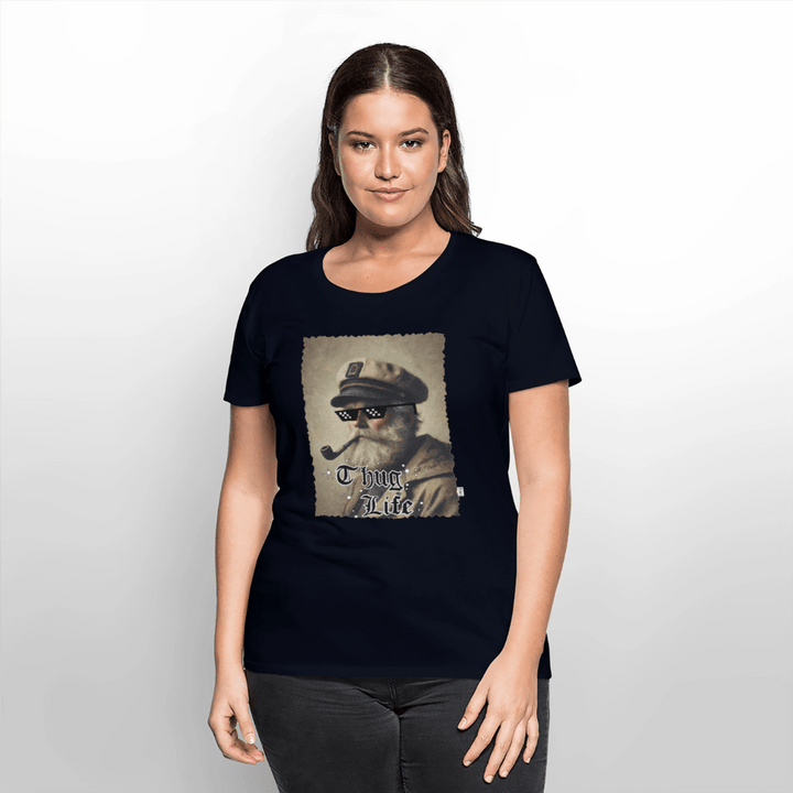 Leif Lurendrejer - Premium Dame T-shirt - Dame premium T-shirt - navy - Dajlig