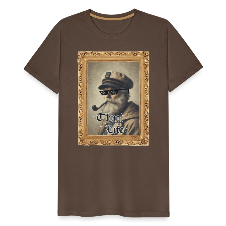 Leif Lurendrejer - Premium Herre T-shirt - Herre premium T-shirt - gråbrun - Dajlig.dk