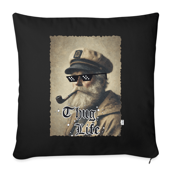 Leif Lurendrejer - Sofapude - Sofapude med fyld 44 x 44 cm - sort - Dajlig