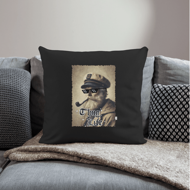 Leif Lurendrejer - Sofapude - Sofapude med fyld 44 x 44 cm - sort - Dajlig