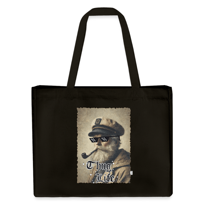 Leif Lurendrejer - Stor kraftig mulepose i genbrugsstof - Stanley/Stella recycled shopping bag - sort - Dajlig
