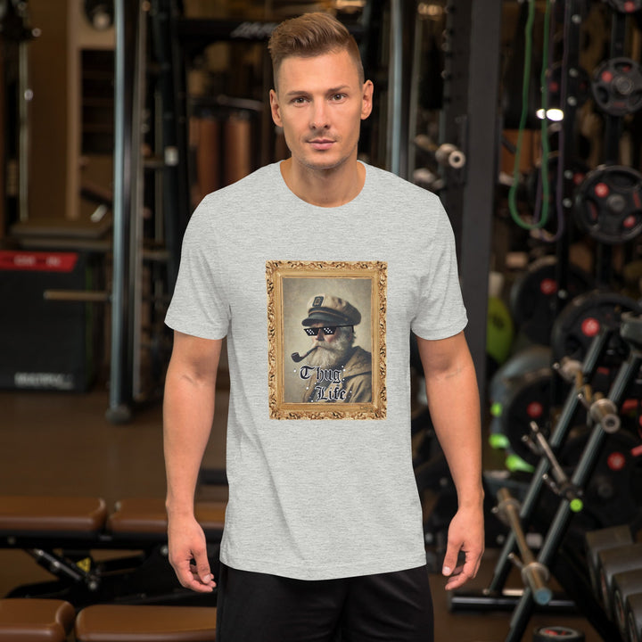 Leif Lurendrejer, Unisex t-shirt fra Bella+Canvas - t-shirt - Athletic Heather - Dajlig.dk