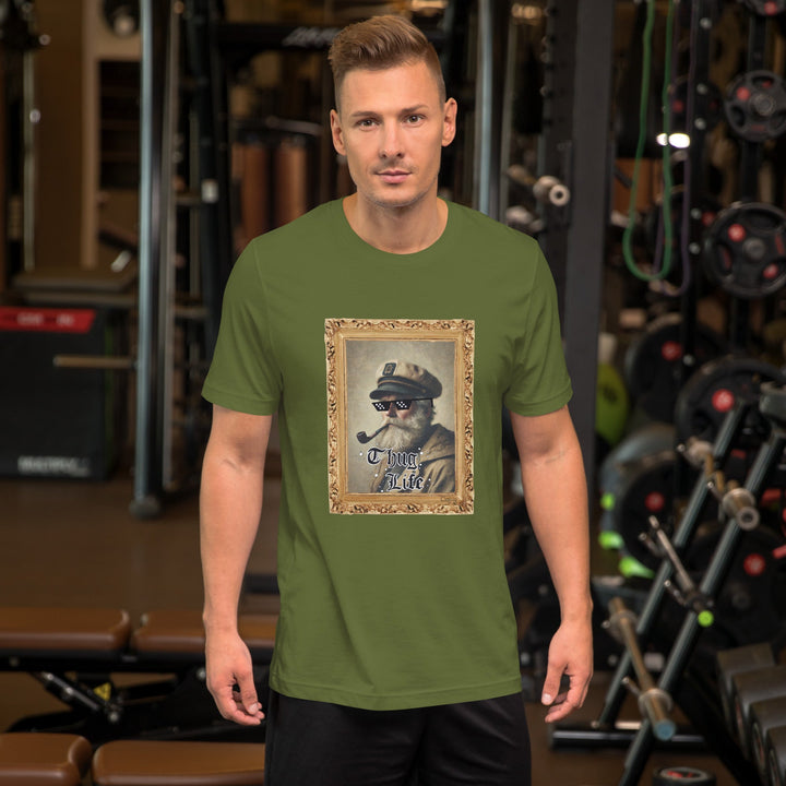 Leif Lurendrejer, Unisex t-shirt fra Bella+Canvas - t-shirt - Olive - Dajlig.dk