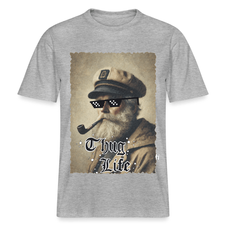 Leif Lurendrejer - Unisex T-shirt - Stanley/Stella Relaxed Fit økologisk unisex - T-shirt Sparker - grå meleret - Dajlig