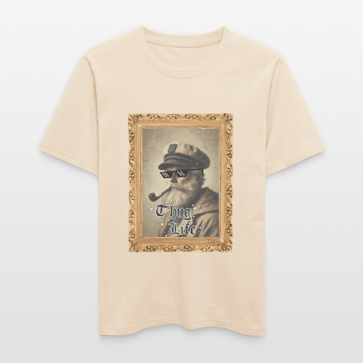 Leif Lurendrejer - Unisex T-shirt - Stanley/Stella Relaxed Fit økologisk unisex - T-shirt Sparker - hvid grå - Dajlig