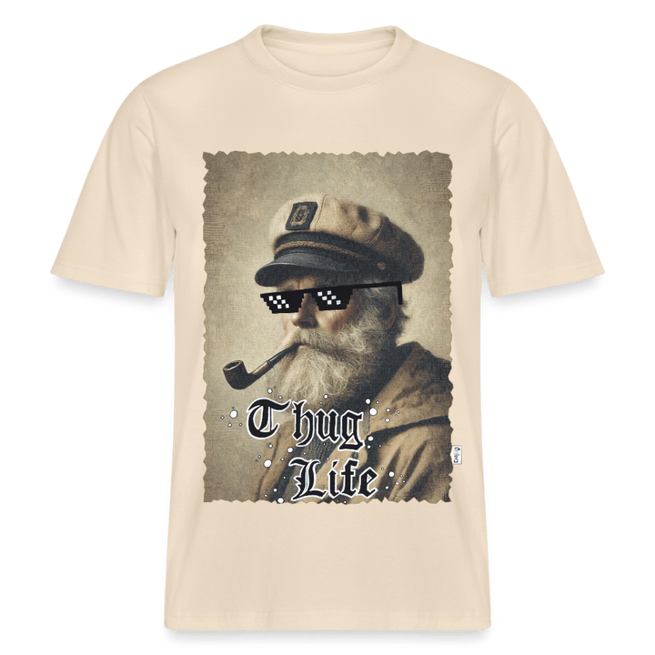 Leif Lurendrejer - Unisex T-shirt - Stanley/Stella Relaxed Fit økologisk unisex - T-shirt Sparker - hvid grå - Dajlig