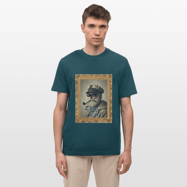 Leif Lurendrejer - Unisex T-shirt - Stanley/Stella Relaxed Fit økologisk unisex - T-shirt Sparker - hvid - Dajlig