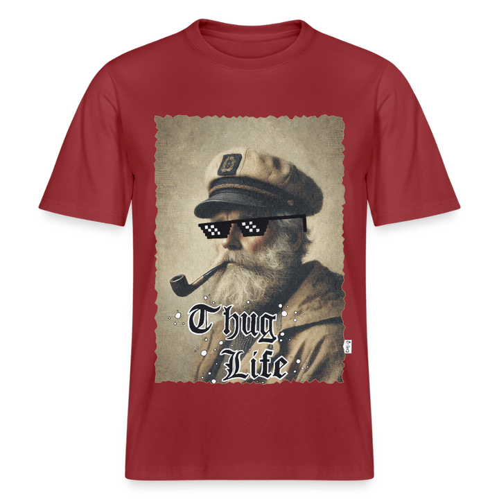 Leif Lurendrejer - Unisex T-shirt - Stanley/Stella Relaxed Fit økologisk unisex - T-shirt Sparker - jordrød - Dajlig