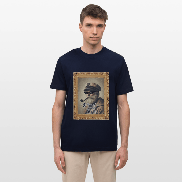 Leif Lurendrejer - Unisex T-shirt - Stanley/Stella Relaxed Fit økologisk unisex - T-shirt Sparker - navy - Dajlig
