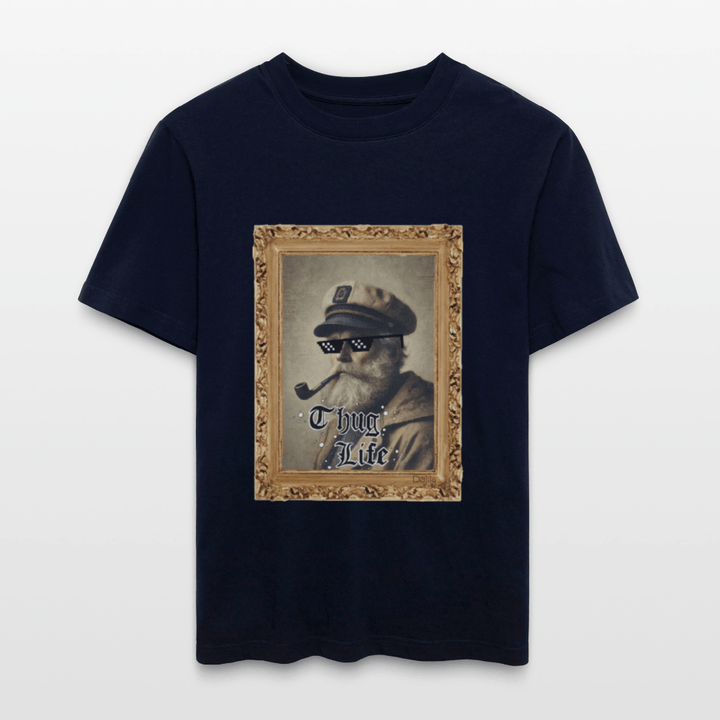 Leif Lurendrejer - Unisex T-shirt - Stanley/Stella Relaxed Fit økologisk unisex - T-shirt Sparker - navy - Dajlig