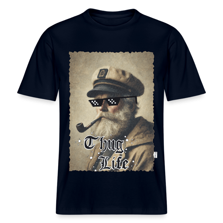 Leif Lurendrejer - Unisex T-shirt - Stanley/Stella Relaxed Fit økologisk unisex - T-shirt Sparker - navy - Dajlig