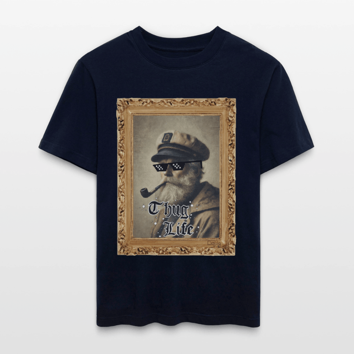 Leif Lurendrejer - Unisex T-shirt - Stanley/Stella Relaxed Fit økologisk unisex - T-shirt Sparker - navy - Dajlig.dk