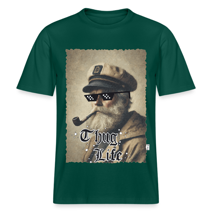 Leif Lurendrejer - Unisex T-shirt - Stanley/Stella Relaxed Fit økologisk unisex - T-shirt Sparker - skovgrøn - Dajlig