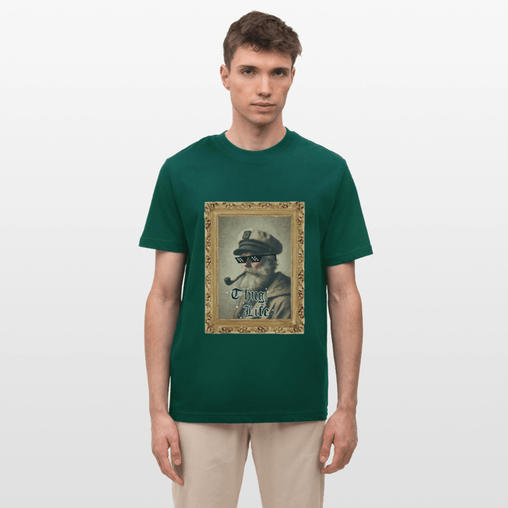 Leif Lurendrejer - Unisex T-shirt - Stanley/Stella Relaxed Fit økologisk unisex - T-shirt Sparker - skovgrøn - Dajlig