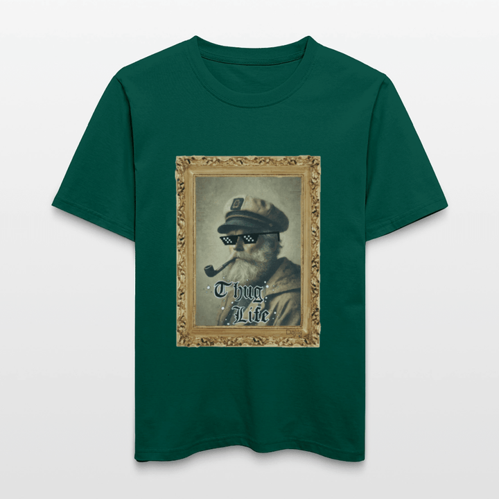 Leif Lurendrejer - Unisex T-shirt - Stanley/Stella Relaxed Fit økologisk unisex - T-shirt Sparker - skovgrøn - Dajlig