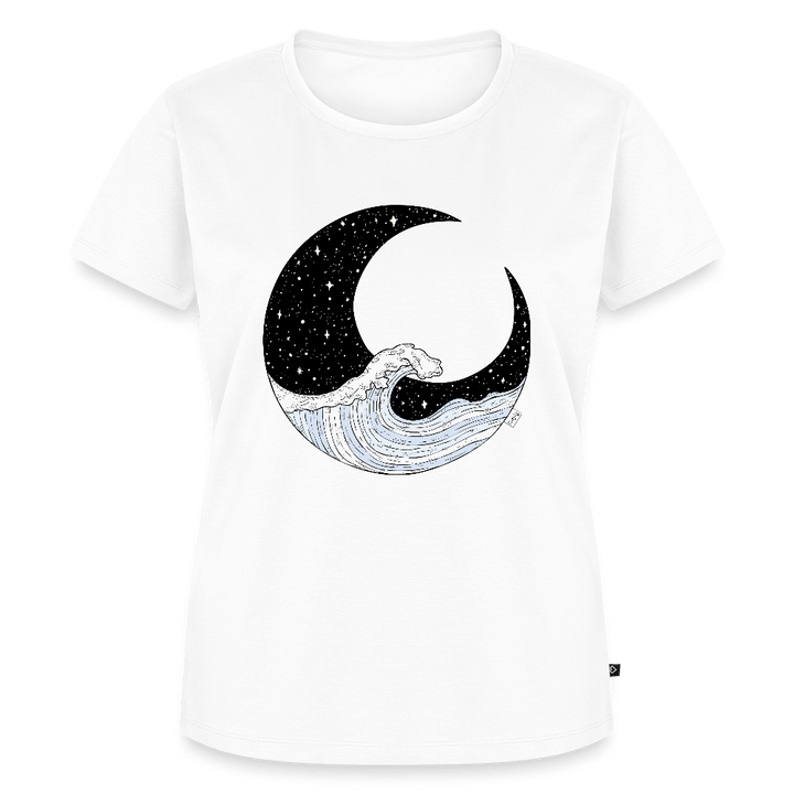 Nattehav - Eksklusiv Dame T-shirt - Dame premium T-shirt - hvid - Dajlig